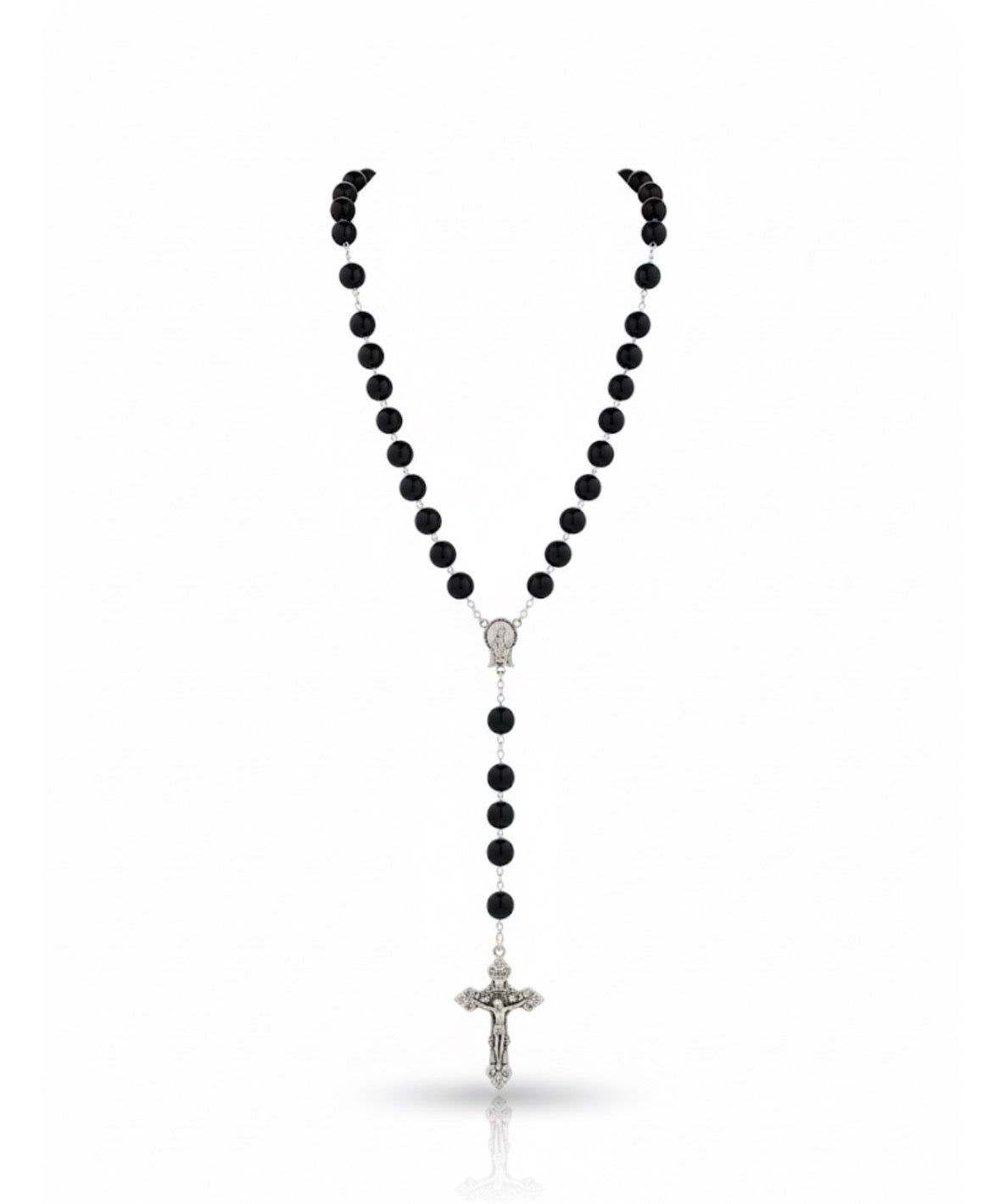 Rosario in agata Nera