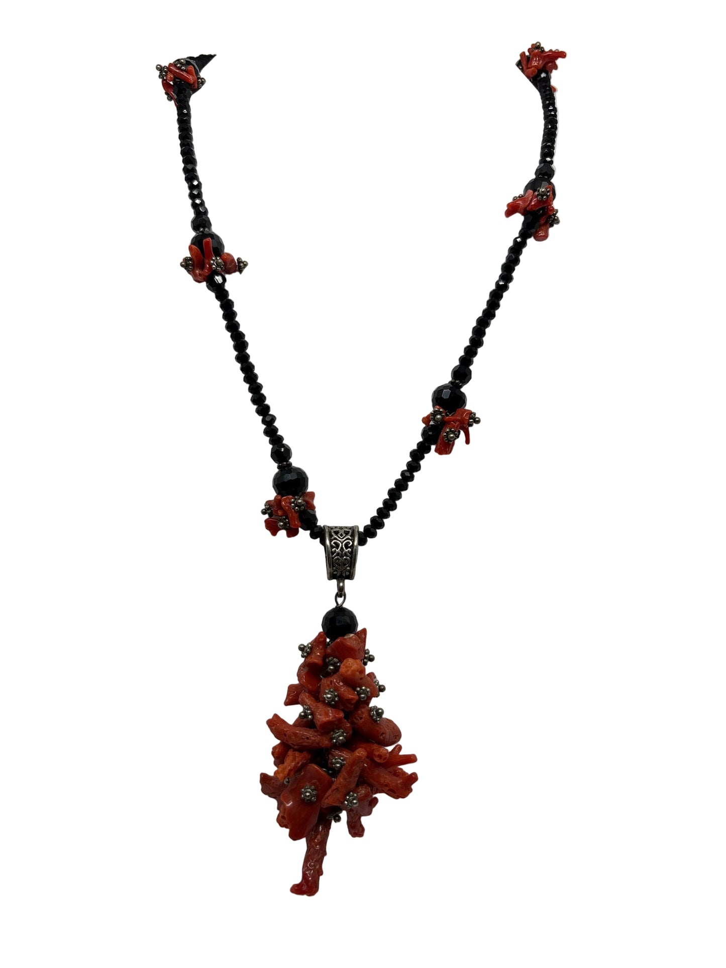 Collana in Agata e Corallo