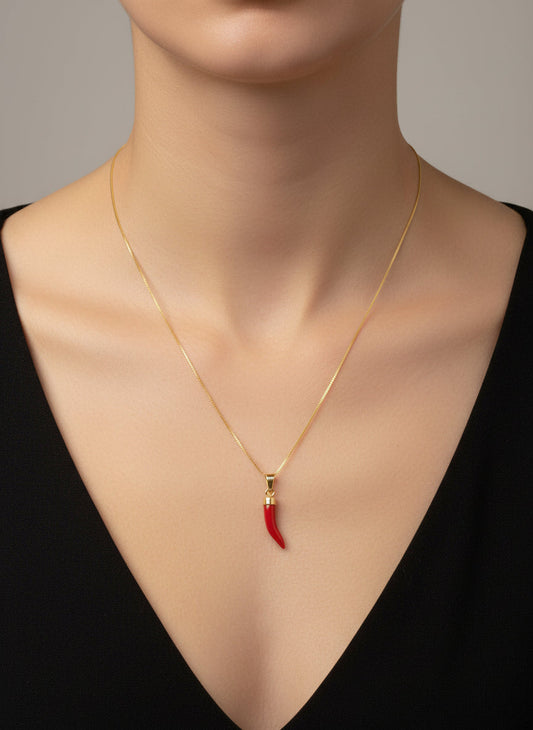 Pendente in Corallo "Corno"