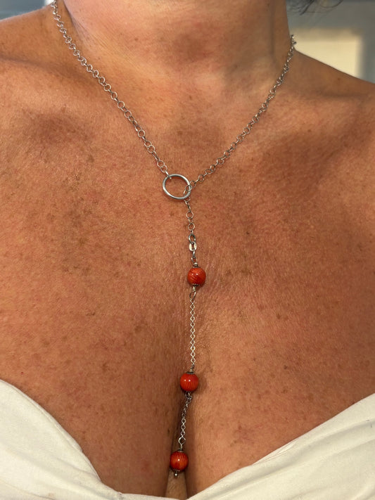 Collana in Corallo Bambù