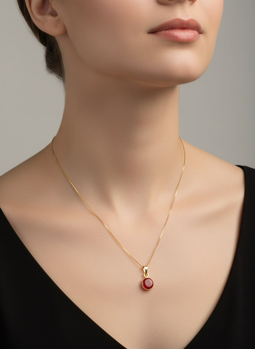 Pendente in Corallo "Cerchio"