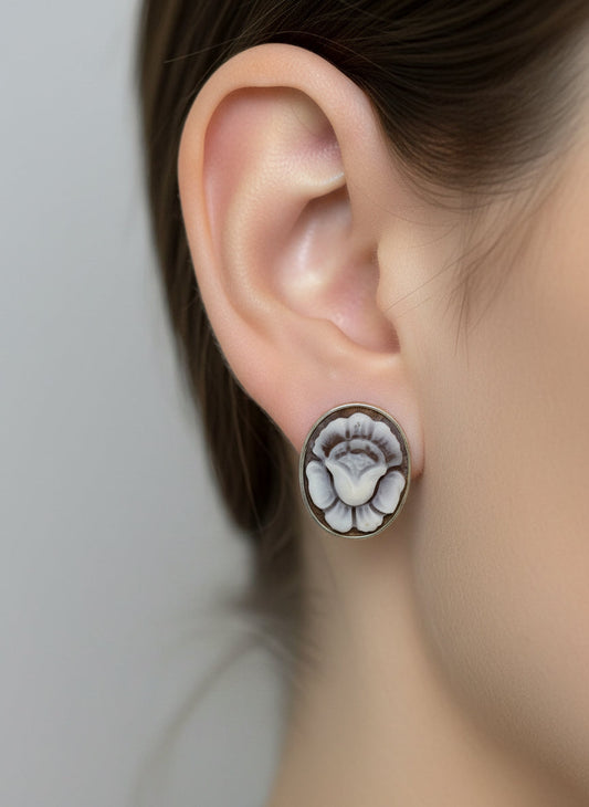 Orecchini in Cammeo "Fiore"