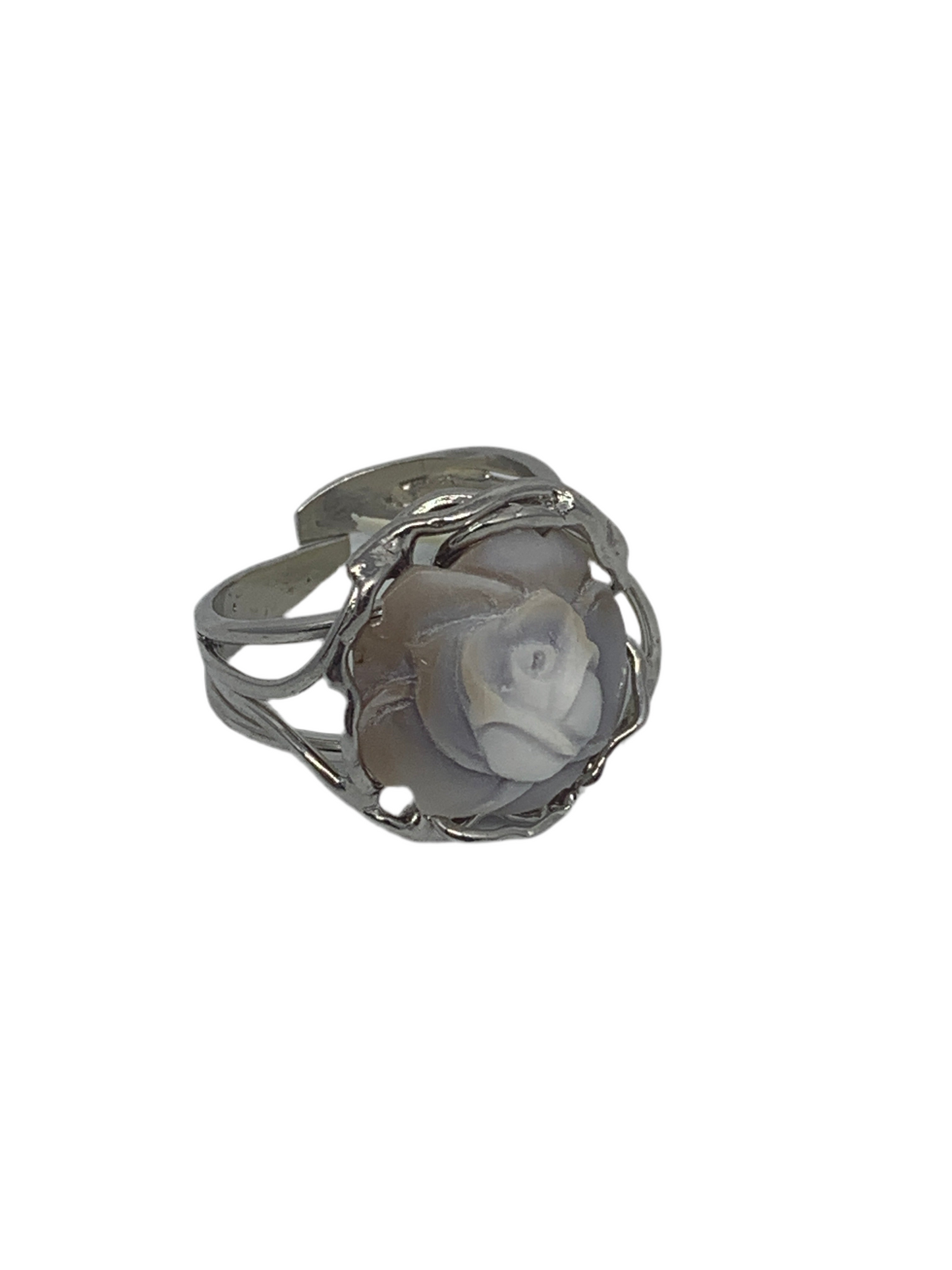 Anello in Cammeo Prospetto Fiore