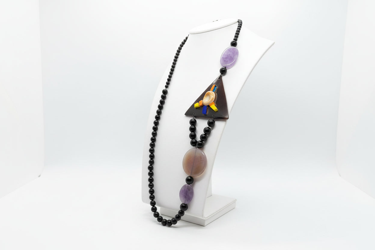 Collana Mosaico in Agata e Occhio di Santa Lucia