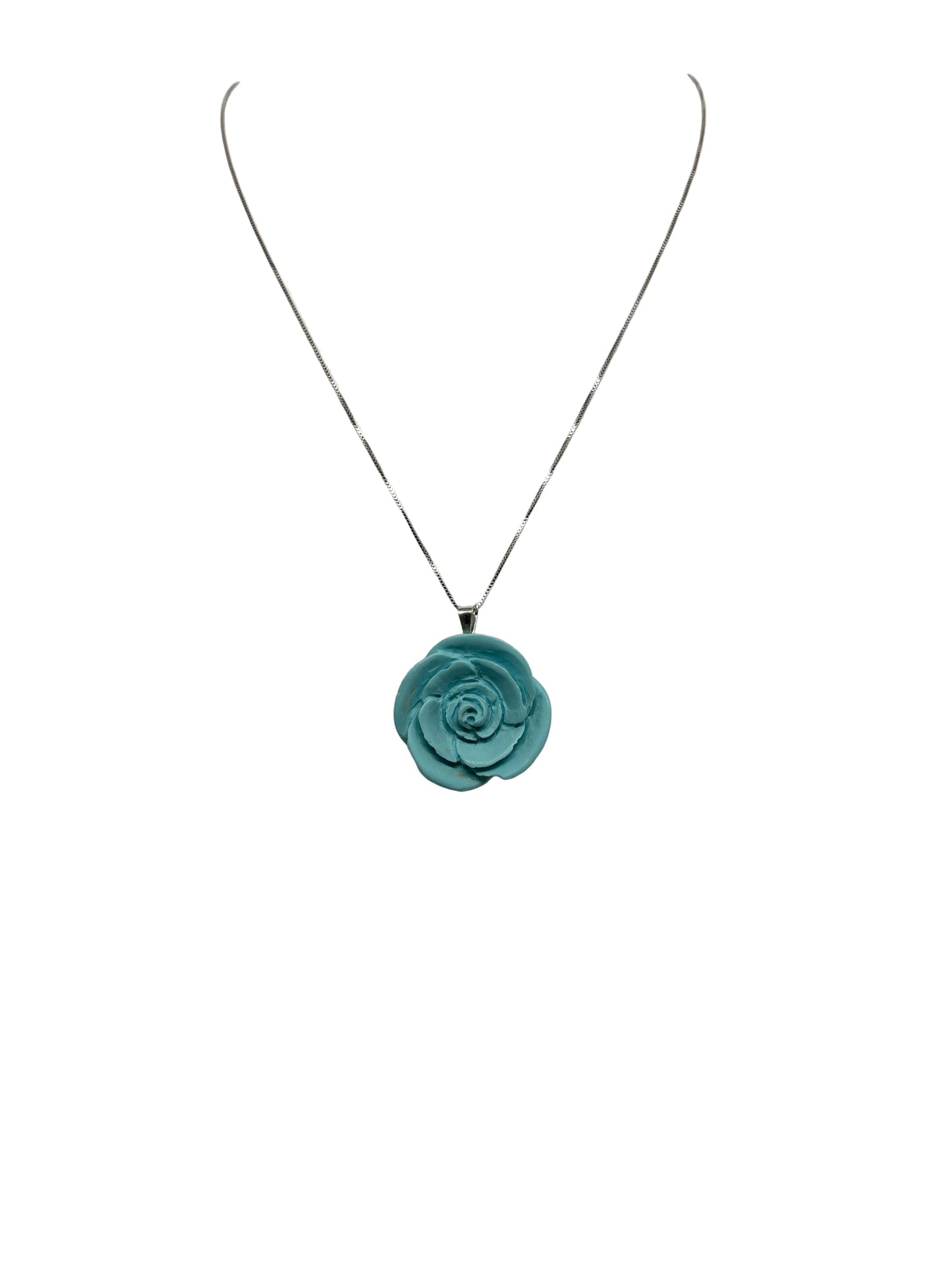 Pendente in Pasta di Turchese "Rosa"