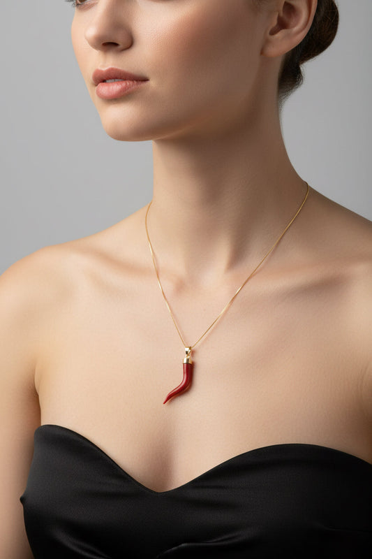 Pendente in Corallo "Corno"