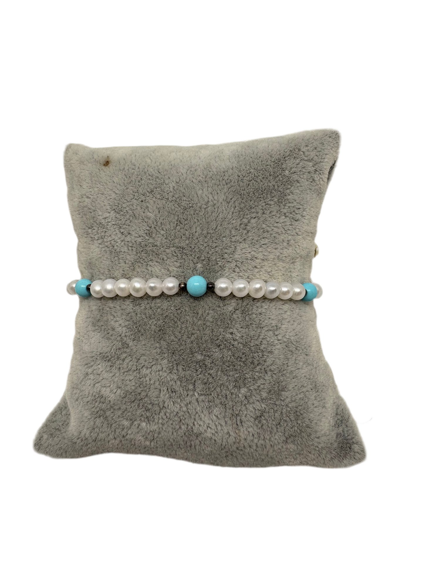 Bracciale Perline e Pasta di Turchese