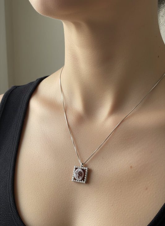 Collana in Cammeo incisione "Luna"