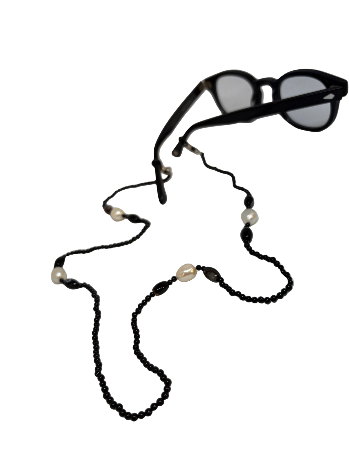 Catenina per Occhiali di Perle e Agata