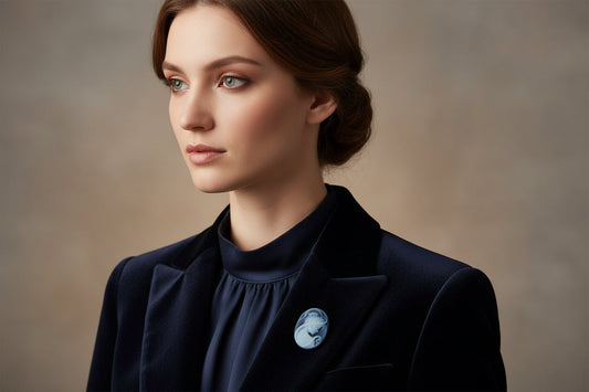 Cammeo Nudo in Agata incisione Profilo di Donna