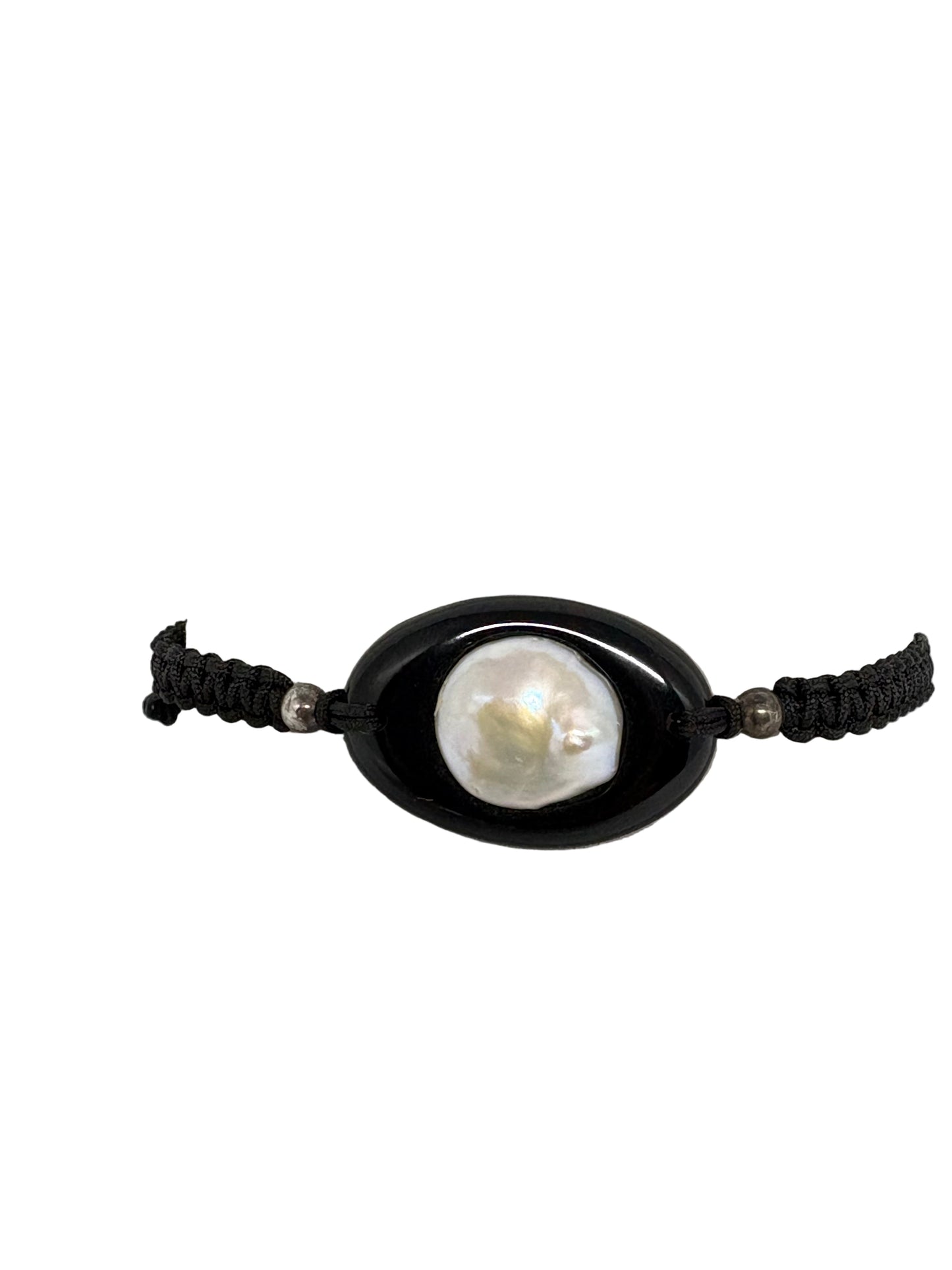 Bracciale in Agata Cordoncino e Perla