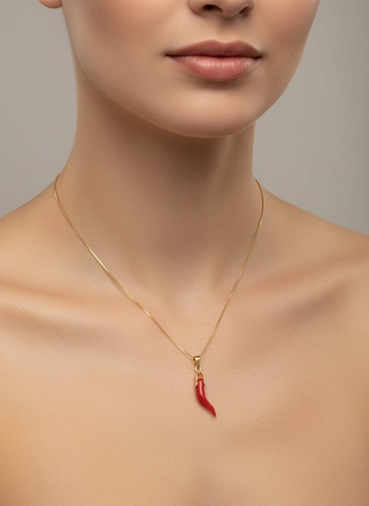 Pendente in Corallo "Corno"