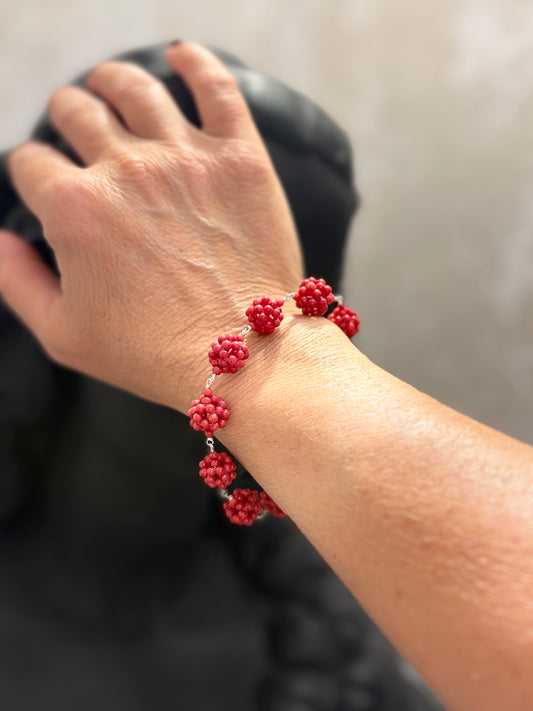 Bracciale in Corallo Bambù