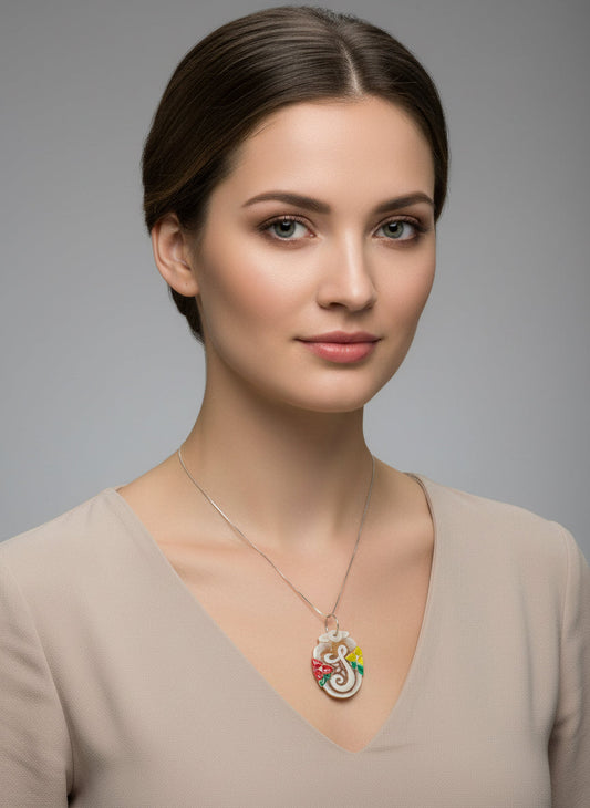 Pendente in Cammeo incisione "Lettere" I