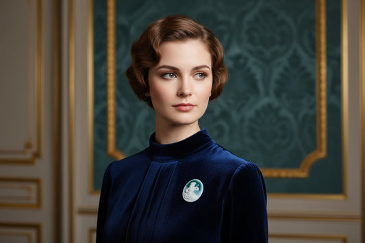 Cammeo Nudo in Agata incisione Profilo di Donna