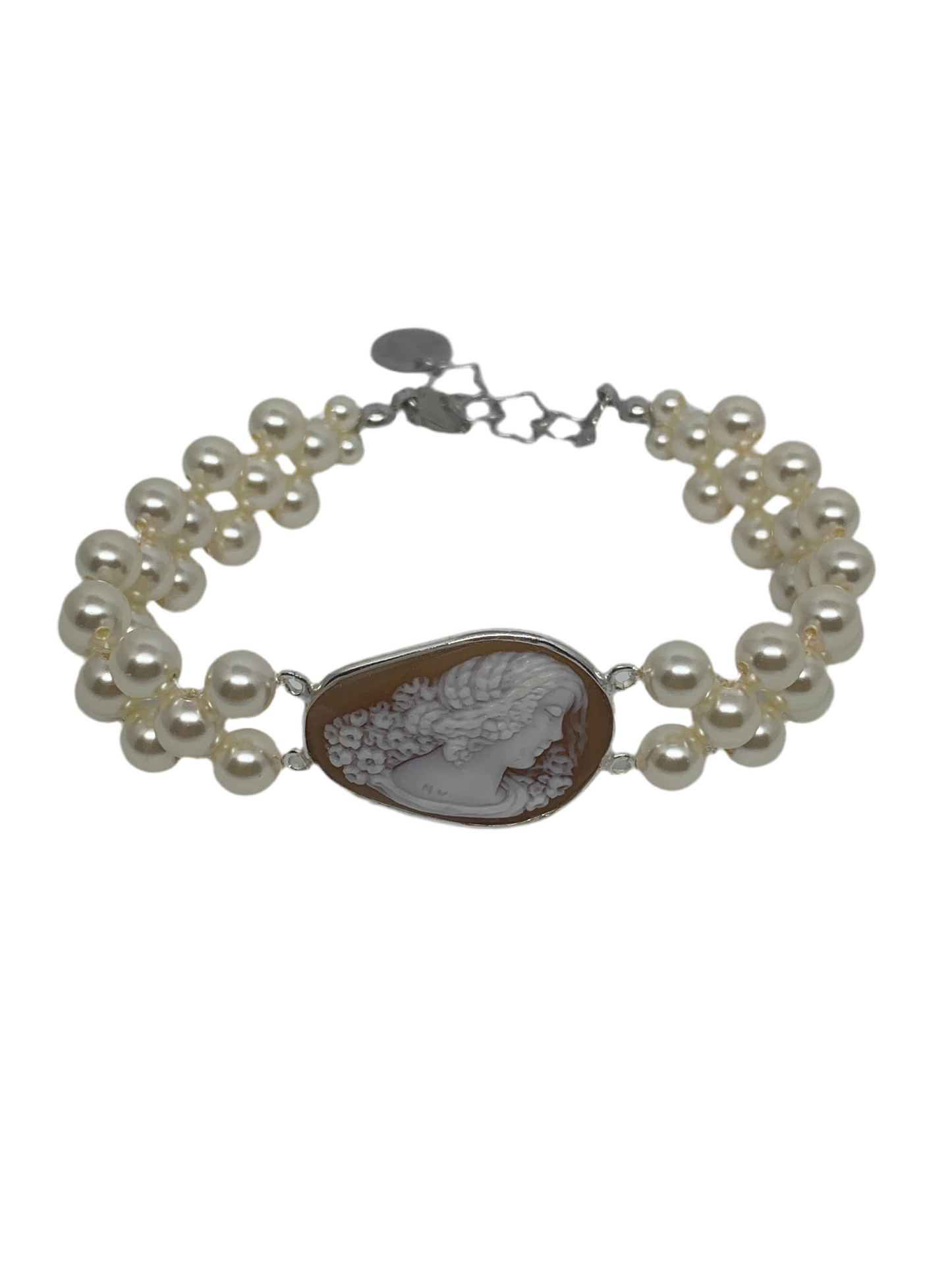 Bracciale in Cammeo Artistico Profilo di Donna