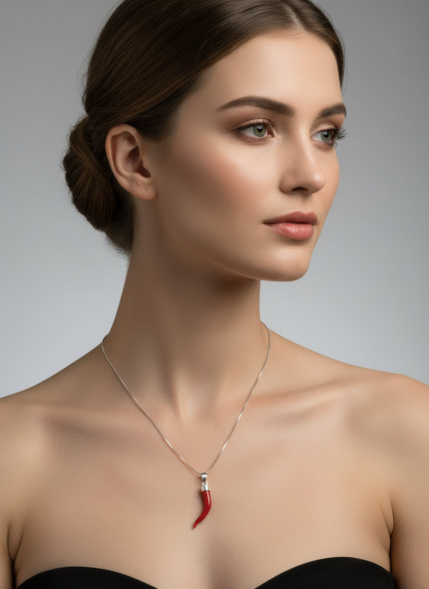 Pendente in Corallo "Corno"