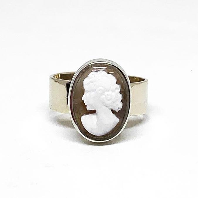 Anello-Cammeo-Profilo-Donna