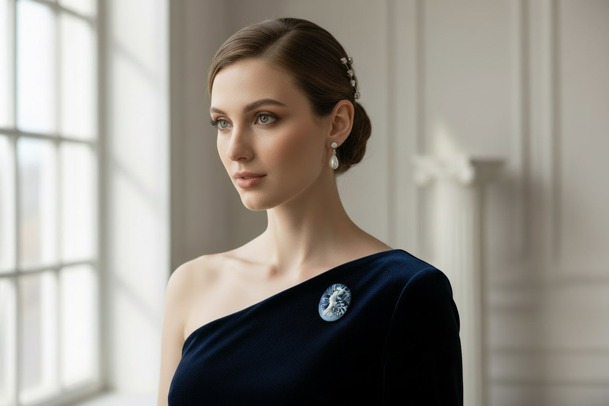 Cammeo Nudo in Agata con incisione Madonna