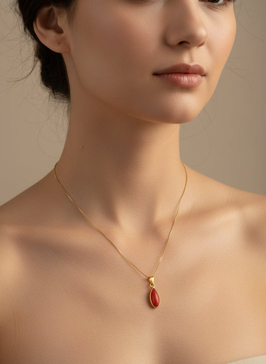 Pendente in Corallo "Goccia"