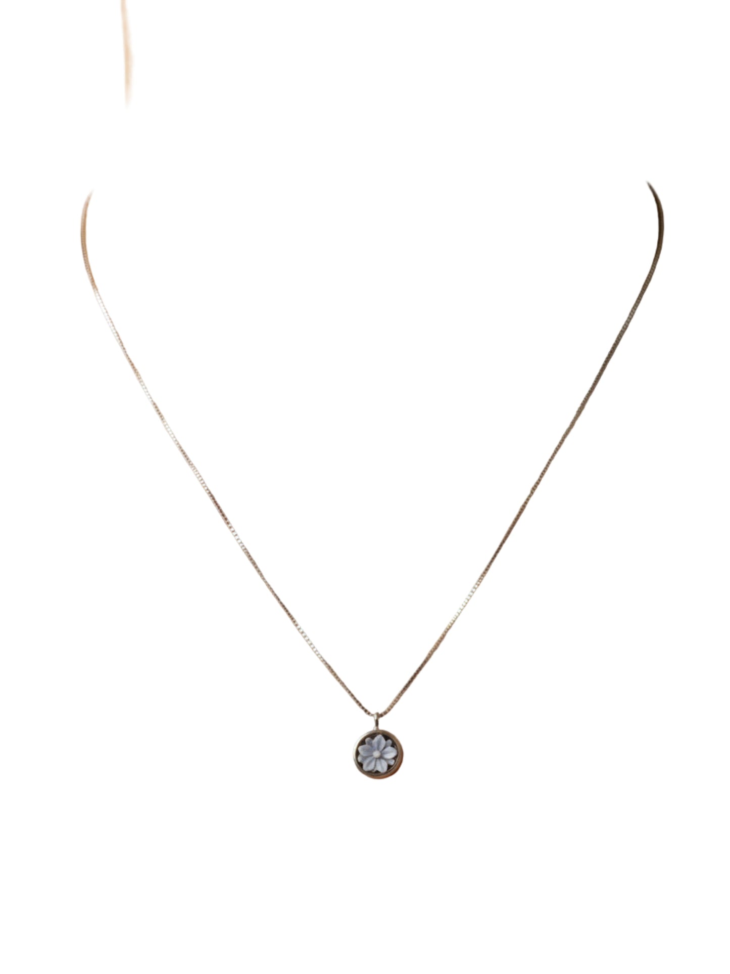 Collana in Cammeo incisione "Fiore"