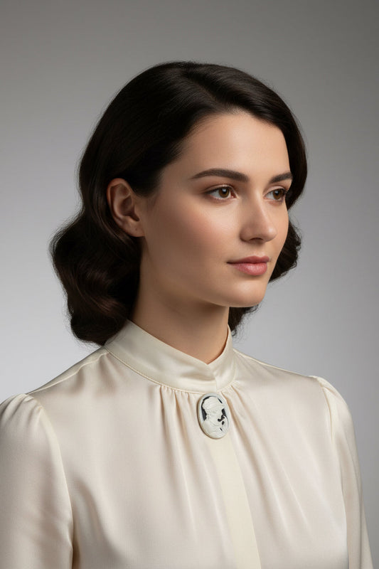 Cammeo in Agata incisione Profilo di Donna