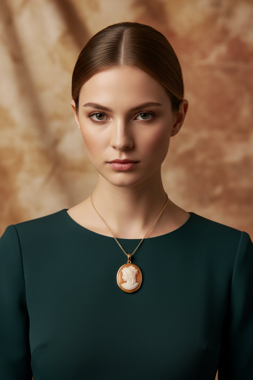 Cammeo Nudo Antico Volto di Donna