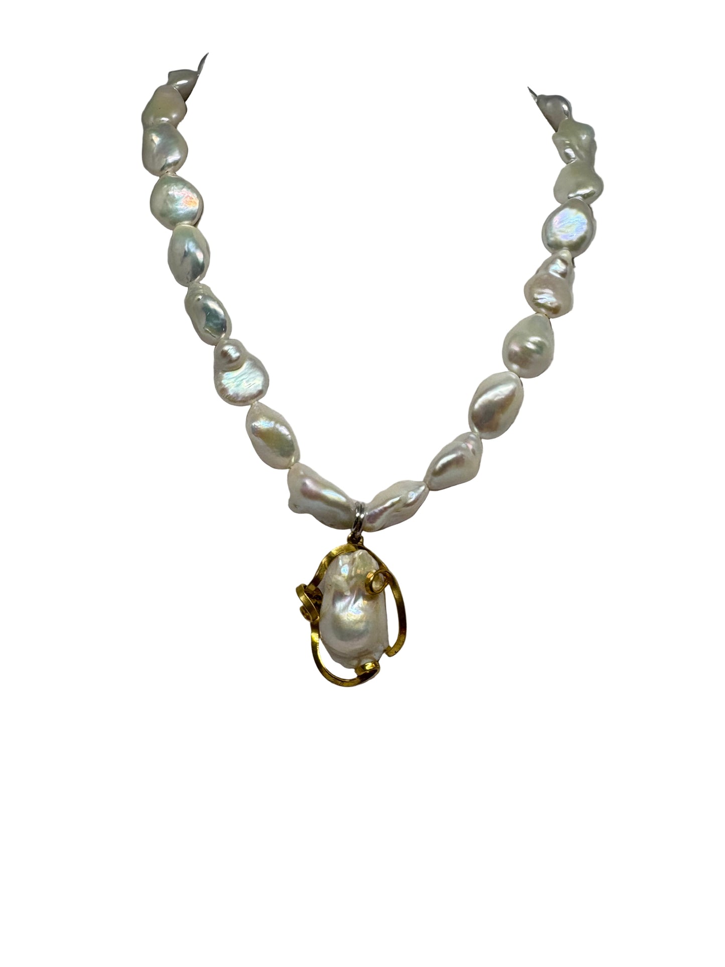 Collana di Perle Australiane e Perla Barocca