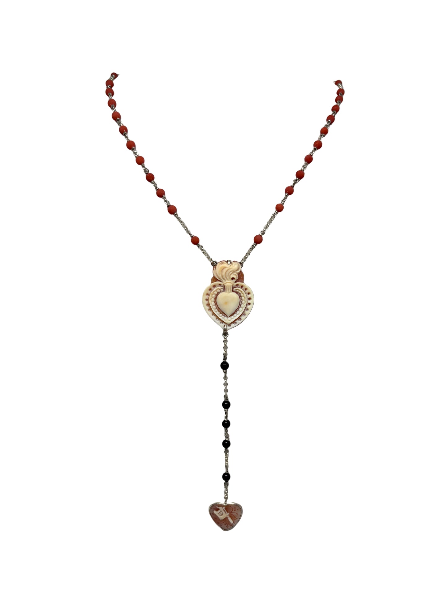 Collana in Cammeo "Cuore Sacro"