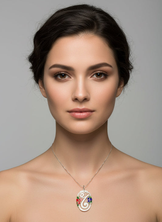 Pendente in Cammeo incisione "Lettere" T