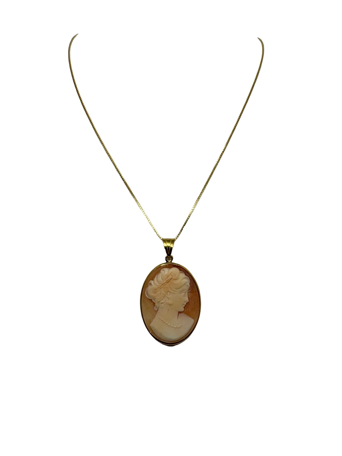 Pendente in Cammeo "Profilo di Donna"