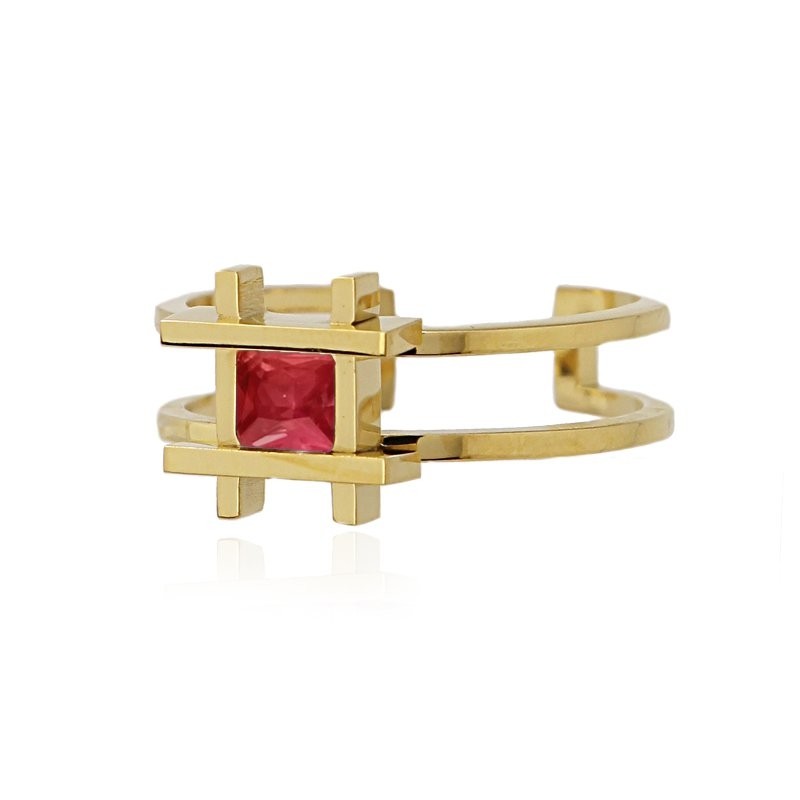 Anello-Anartxy-Zirconia-Zirconi-Rosso