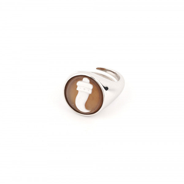 Italian Cameo Ring Bring Ring Cameo Horn