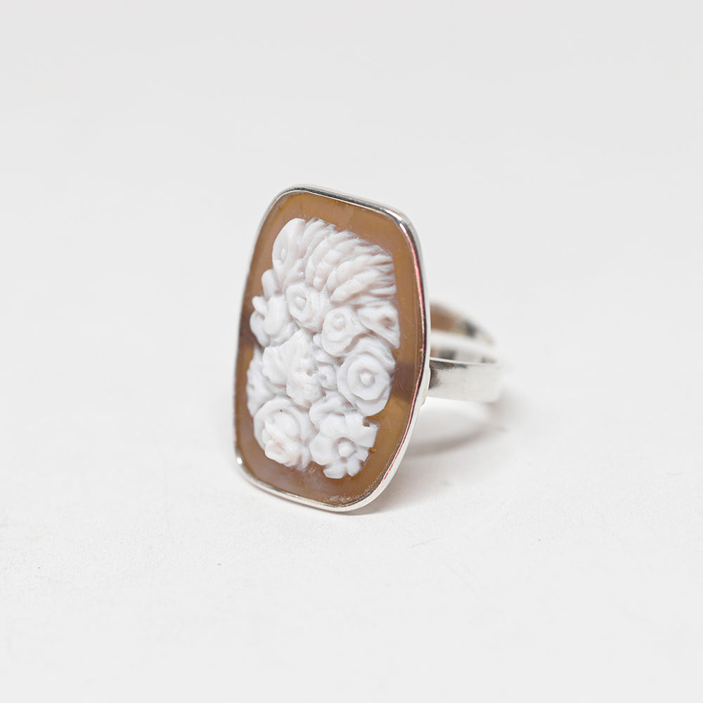 Anello-Cammeo-Artistico-Fiori