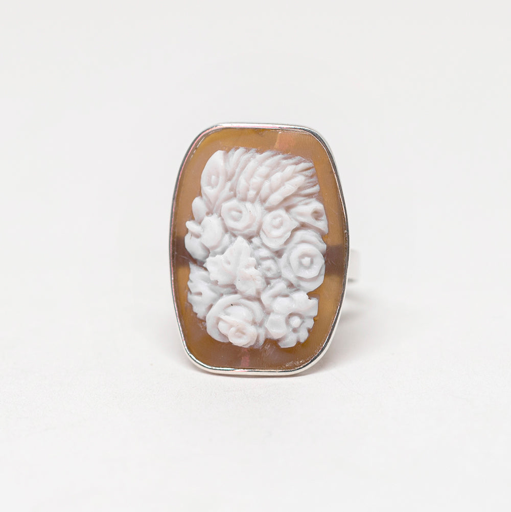 Anello-Cammeo-Artistico-Fiori