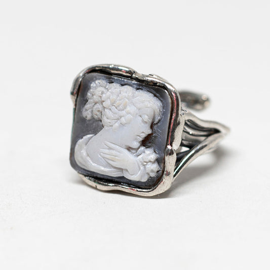 Anello-Cammeo-Artistico-Volto-Donna