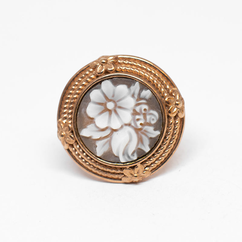 Anello Cameo Italiano Cammeo Fiori