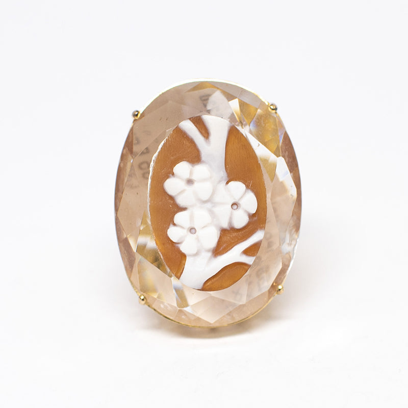 Anello Cameo Italiano Cammeo Fiori