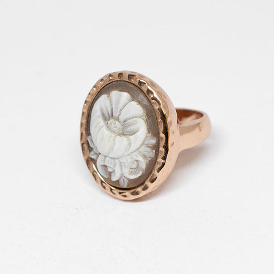 Anello Cameo Italiano Cammeo Fiori