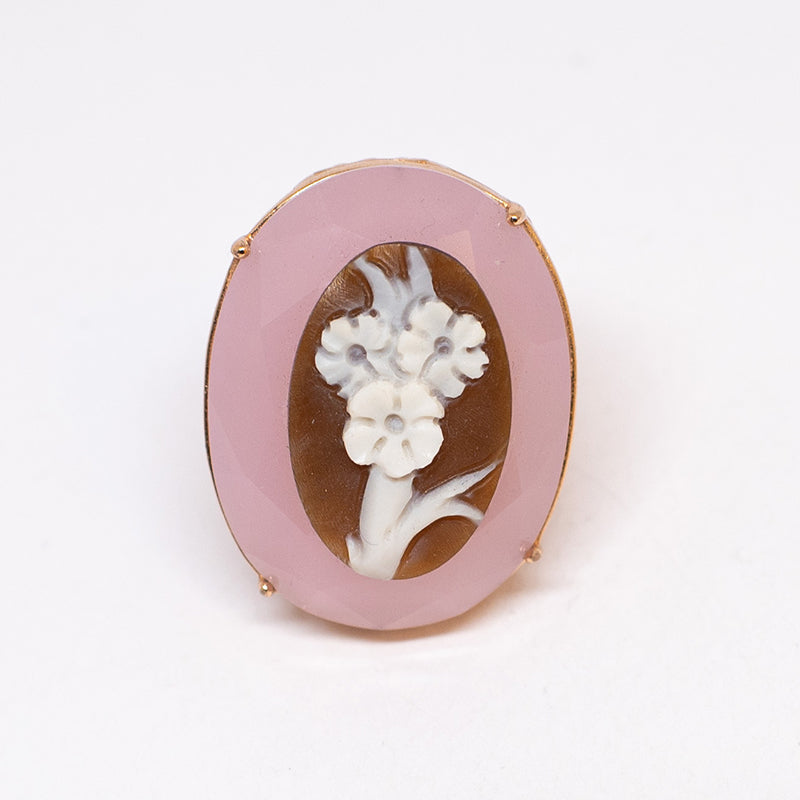 Anello Cameo Italiano Cammeo Fiori