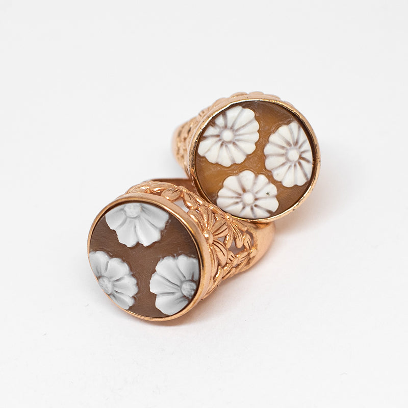 Anello Cameo Italiano Daisy Cammeo Margherite