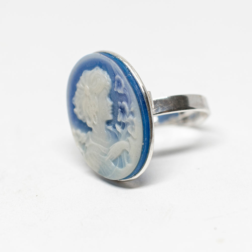 Anello Cammeo Veneziano Profilo Donna