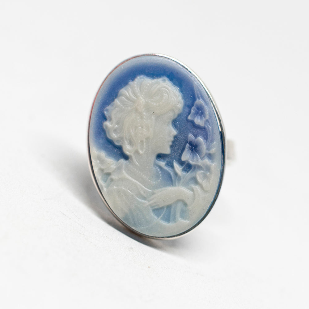 Anello Cammeo Veneziano Profilo Donna