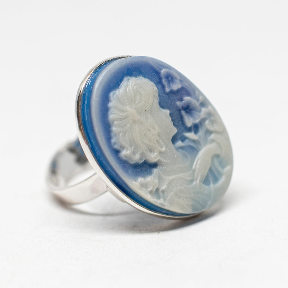 Anello Cammeo Veneziano Profilo Donna