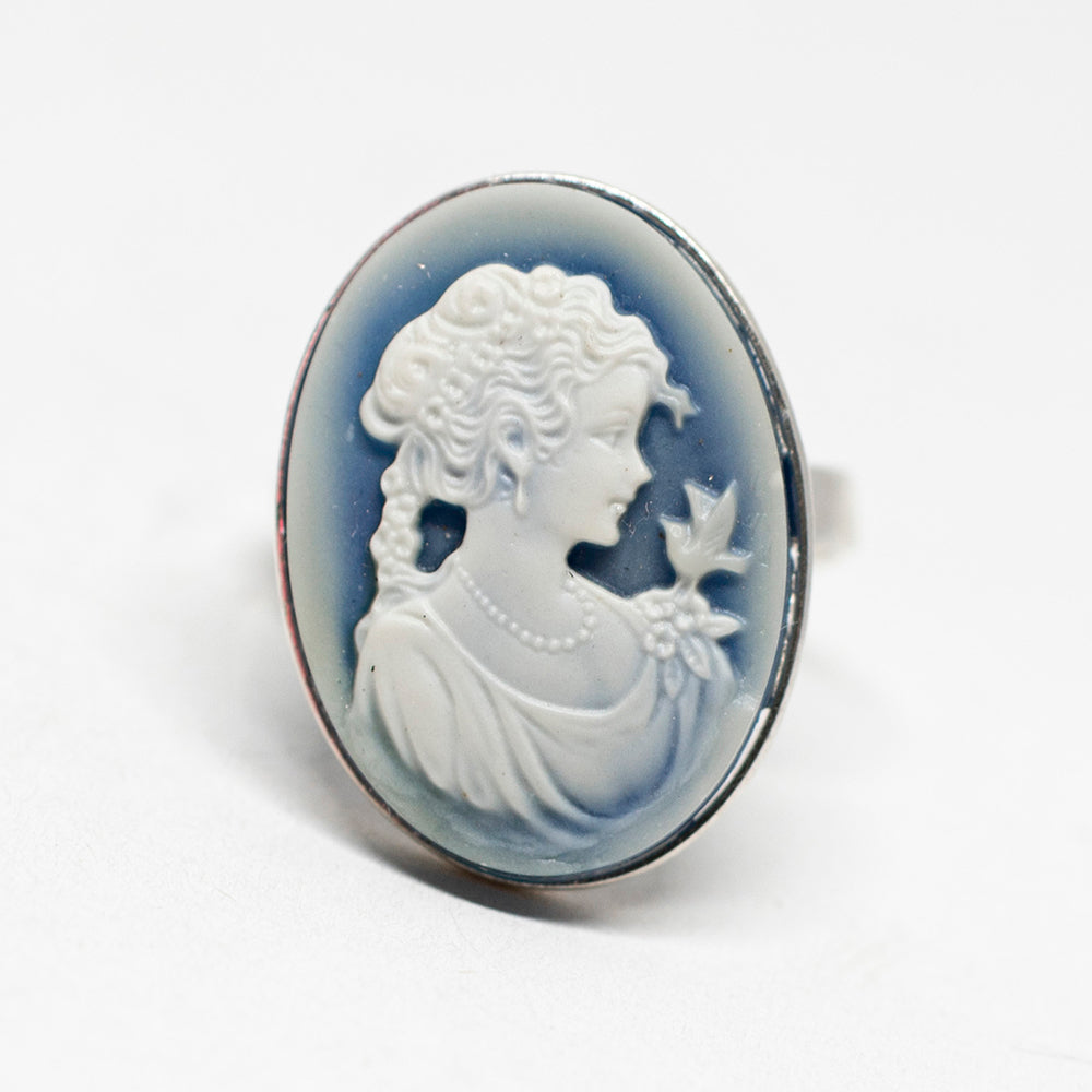 Anello Cammeo Veneziano Profilo Donna