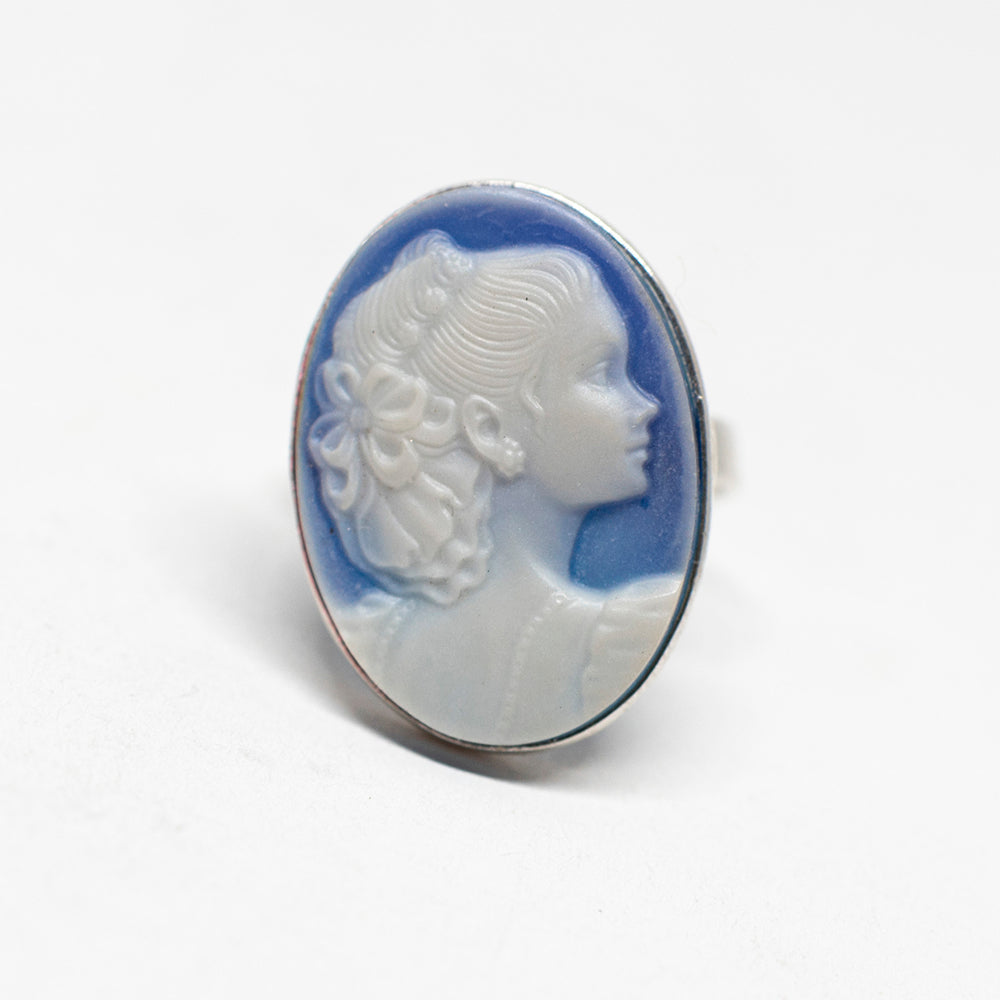 Anello Cammeo Veneziano Profilo Donna