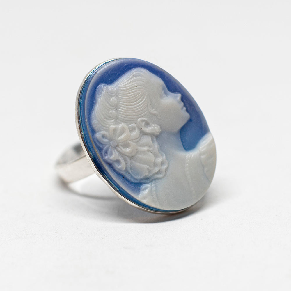 Anello Cammeo Veneziano Profilo Donna