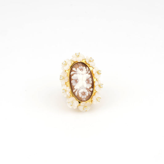 Anello-Mucha-Cammeo-Fiori-Oro