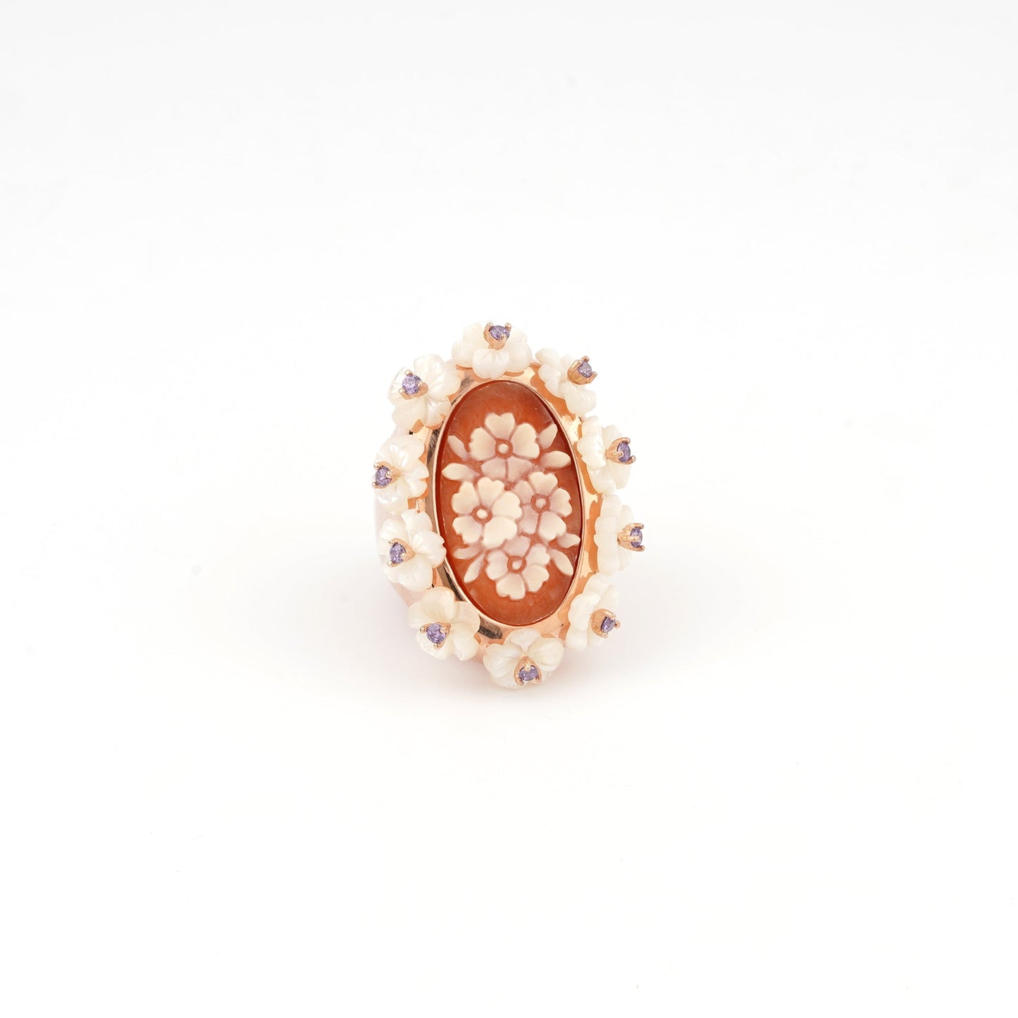 Anello-Mucha-Cammeo-Fiori-Rame-Cassis-Rufa