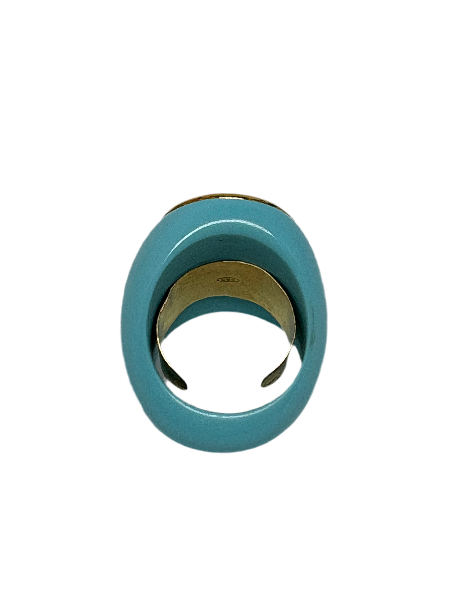 Anello in Cammeo Artistico e Pasta di Turchese